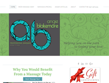 Tablet Screenshot of angieblakemore.com